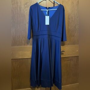 Elegant Navy Blue Dress